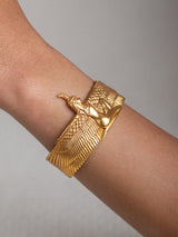 Meaningful Gold Vermeil and sterling silver "Kunda" bracelet handmade by Leeloobird Jewlery bali