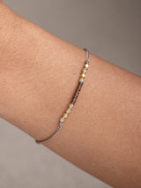 The meaningful and spiritual "MANIS" braided bracelet handmade by Leeloobird Jewelry in Bali