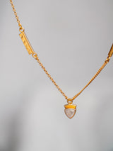 The meaningful and spiritual "Maybe" necklace handmade by Leeloobird Jewelry in Bali
