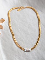 The meaningful and spiritual "Merci" necklace handmade by Leeloobird Jewelry in Bali