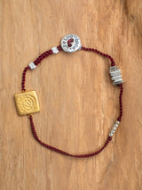 The meaningful and spiritual "Power" braided bracelet handmade by Leeloobird Jewelry in Bali