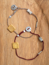 The meaningful and spiritual "Power" braided bracelet handmade by Leeloobird Jewelry in Bali