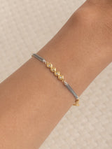 Meaningful Gold Vermeil and sterling silver Flow bracelet handmade by Leeloobird Jewlery bali