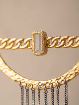 HALO EARRINGS- 22K Gold plated