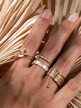 Meaningful spiritual "oui a la Vie" RIng by LeeLooBird jewelry Bali