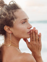 Kundalini meaningful handmade earrings by LeeLooBird Jewelry Bali